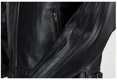 Geaca Moto Piele L'audacieux Black 6032-1