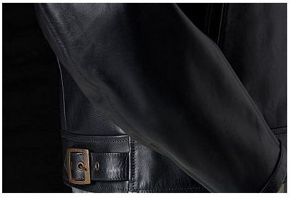 Geaca Moto Piele L'audacieux Black 6032-1