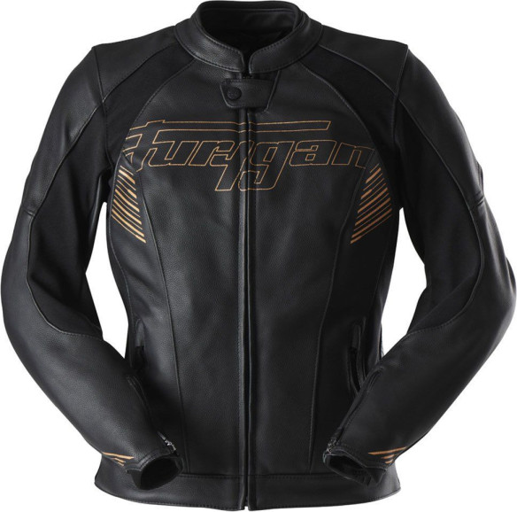 Geaca Moto Piele Dama Alba Black/Gold 6028-1005