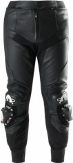 Pantaloni Moto Piele Drack Black/White 6035-143