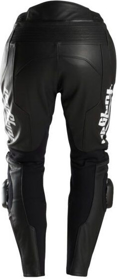 Pantaloni Moto Piele Drack Black/White 6035-143