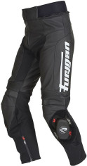 Pantaloni Moto Piele Drack Black/White/White 6035-1026
