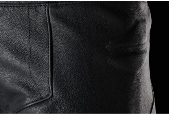 Pantaloni Moto Piele Ghost Pants Black 6019-1