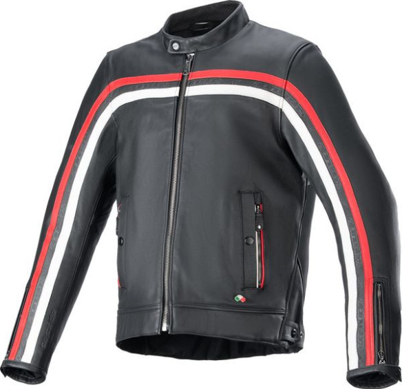 Geaca Moto Piele Dyno Black/Red 24