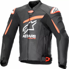 Geaca Moto Piele GP+R V4 Air Black/White/Red 24