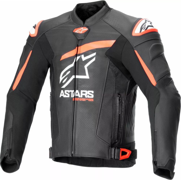Geaca Moto Piele GP+R V4 Air Black/White/Red 24