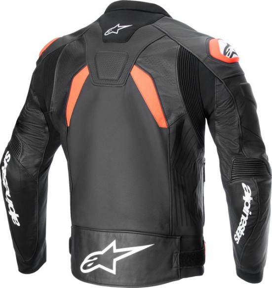 Geaca Moto Piele GP+R V4 Air Black/White/Red 24