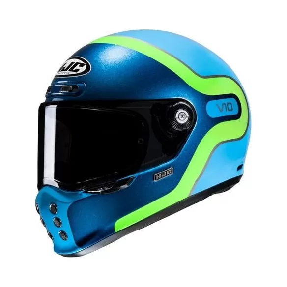 Casca Moto Full-Face/Integrala V10 Grape Yellow/Bllue 24