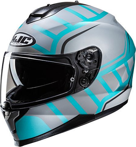 Casca Moto Full-Face 70 Holt Silver/Blue/Black 24