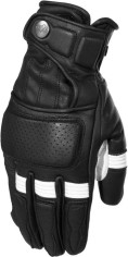 Manusi Moto Piele Calvin Black/White 24