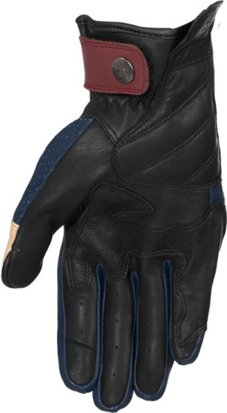 Manusi Moto Piele Simon Blue/Beige 24