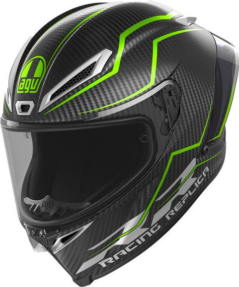 Casca Moto Pista Gp Rr E2206 Dot Mplk Performante Carbon/Lime 24