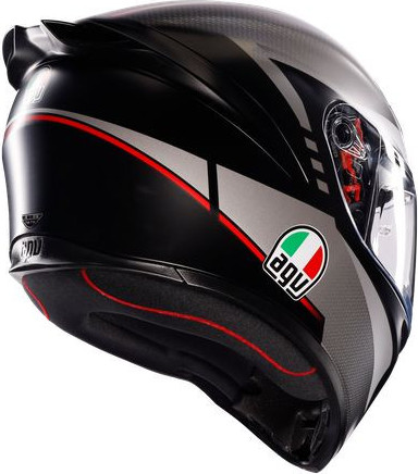 Casca Moto K1 S E2206 Lap Matt Black/Grey/Red 24