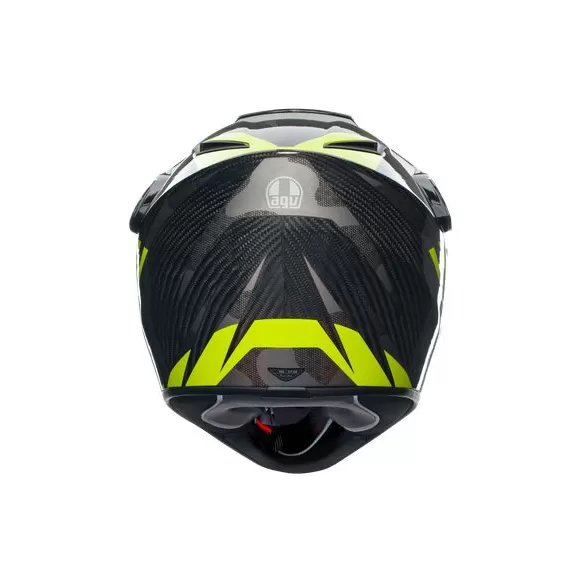 Casca Moto Ax9 E2206 Mplk Steppa Carbon/Grey/Yellow Fluo 24