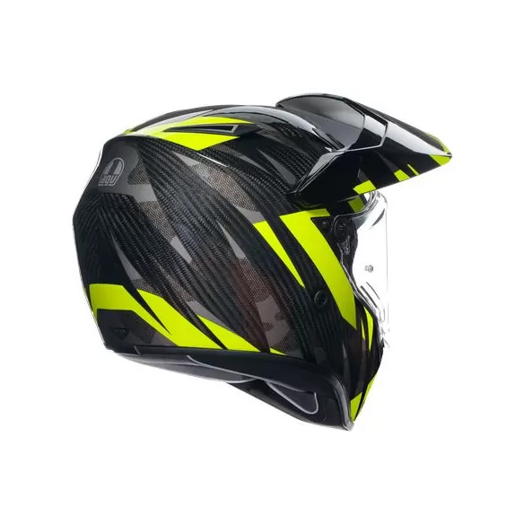 Casca Moto Ax9 E2206 Mplk Steppa Carbon/Grey/Yellow Fluo 24
