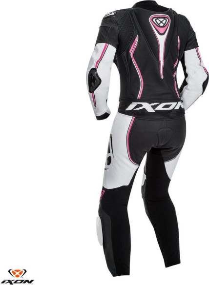 Combinezon Moto Piele Dama Vortex LS Black/White/Fuchsia 24