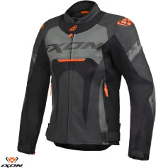 Geaca Moto Piele Jackal JKT MS Black/Anthracit/Orange 24