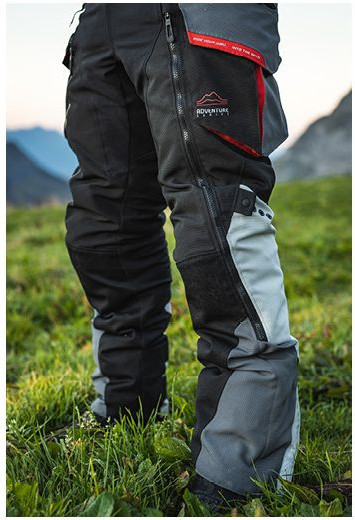 Pantaloni Moto Textili Ragnar MS Black/Gray/Red 24