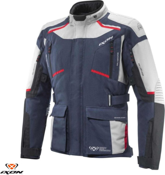 Geaca Moto Textila Touring Midgard MS Gray/Navy/Black 24
