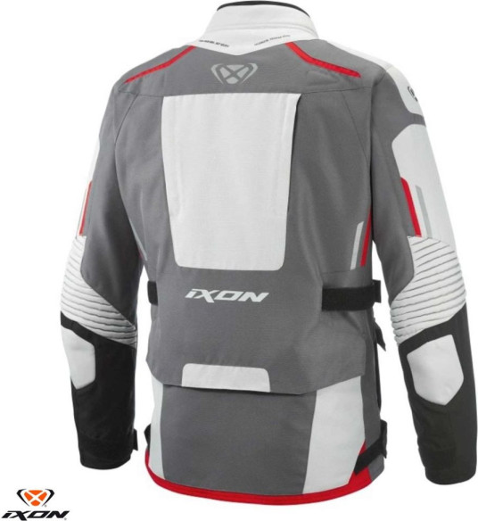 Geaca Moto Textila Touring Midgard MS Gray/Black/Red 24