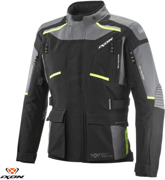 Geaca Moto Textila Touring Midgard MS Gray/Black/Yellow 24