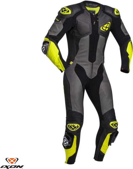 Combinezon Moto Piele Vendetta Evo MS Black/Gray/Yellow 24