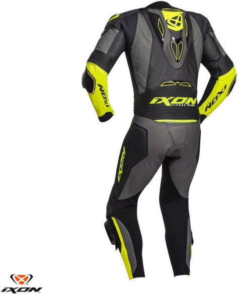 Combinezon Moto Piele Vendetta Evo MS Black/Gray/Yellow 24