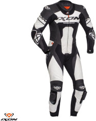 Combinezon Moto Piele Jackal MS Black/White 24