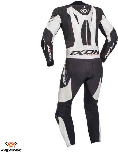Combinezon Moto Piele Jackal MS Black/White 24