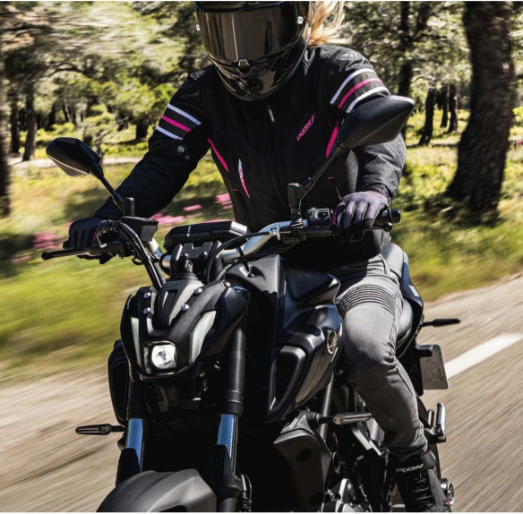 Geaca Moto Textila Dama Ilana LS Black/Fuchsia 24