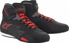 Ghete Moto Sektor Black/Red 24
