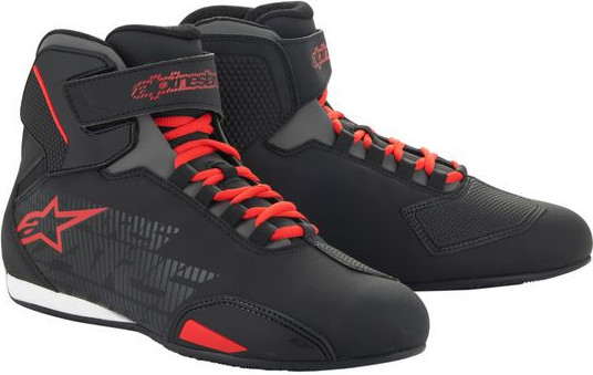 Ghete Moto Sektor Black/Red 24