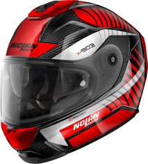Casca Moto Full-Face X-903 Ultra Carbon Starlight N-Com Carbon Red/White 24