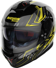 Casca Moto Full-Face N80-8 Turbolence N-Com Glossy Black Yellow 24