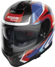 Casca Moto Full-Face N80-8 Rumble N-Com Metal Black Red/Blue/White 24