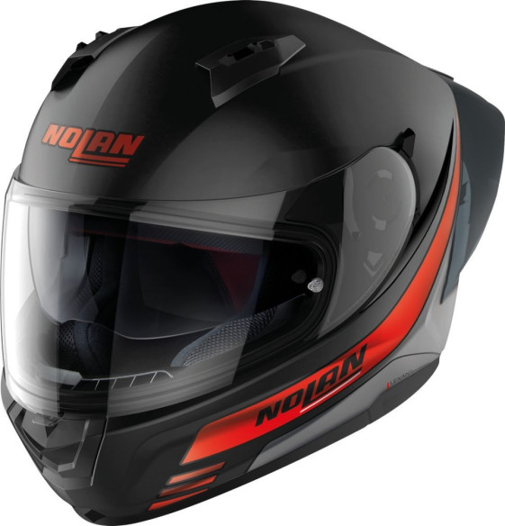 Casca Moto Full-Face N60-6 Sport Outset Flat Black Red 24