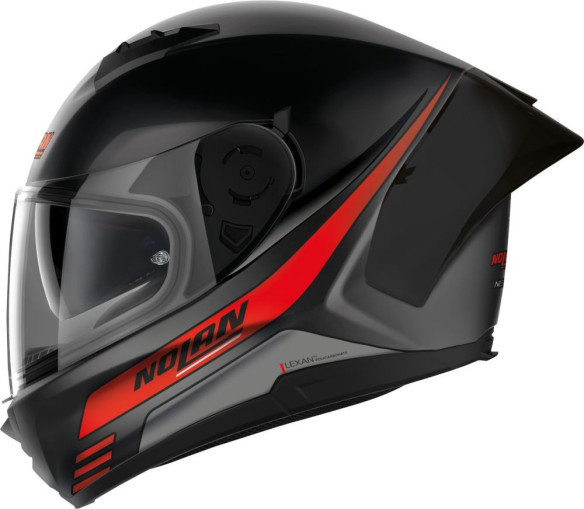 Casca Moto Full-Face N60-6 Sport Outset Flat Black Red 24