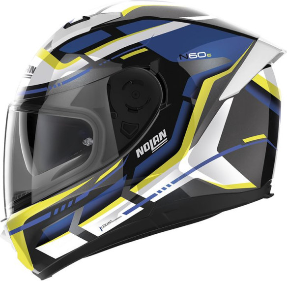 Casca Moto Full-Face N60-6 Special Metal Black White/Yellow/Blue 24