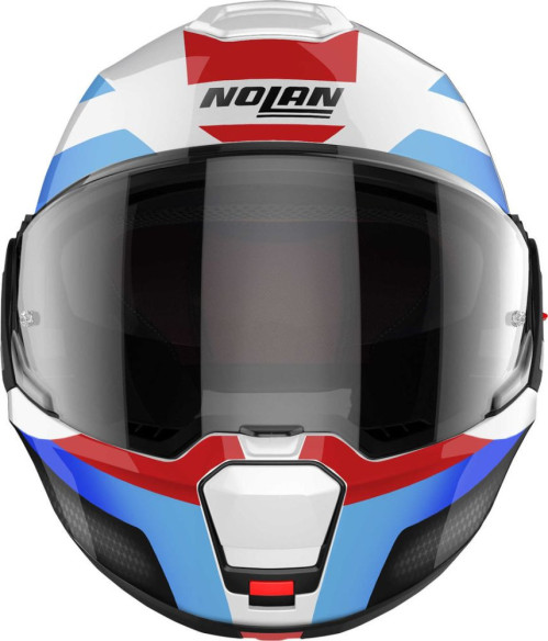 Casca Moto Flip-Up N120-1 06 Subway N-Com Metal White Blue/Red/Black 24