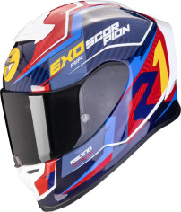 Casca Moto Full-Face EXO R1 Evo Air Coup Blue/Red/Yellow 24