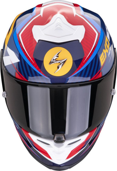 Casca Moto Full-Face EXO R1 Evo Air Coup Blue/Red/Yellow 24