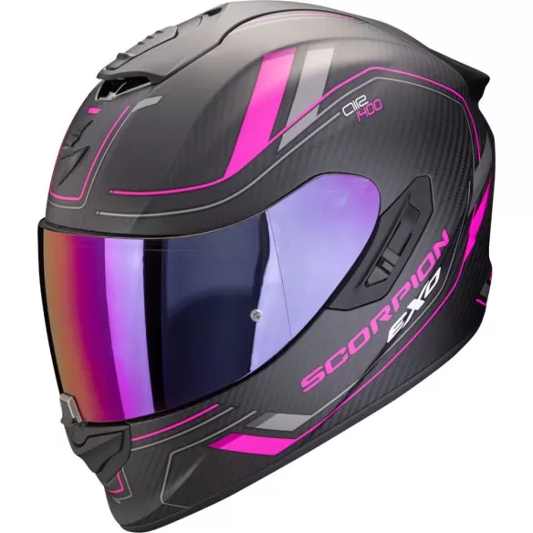 Casca Moto Full-Face EXO 1400 Evo 2 Carbon Air Mirage Black Matt/Pink 24