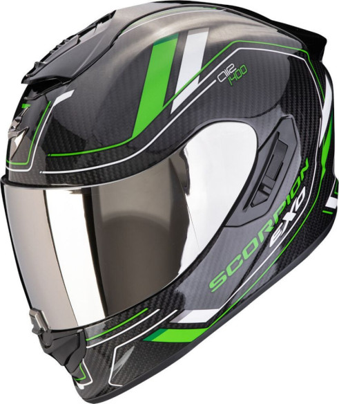 Casca Moto Full-Face EXO 1400 Evo 2 Carbon Air Mirage Black/Green/White 24
