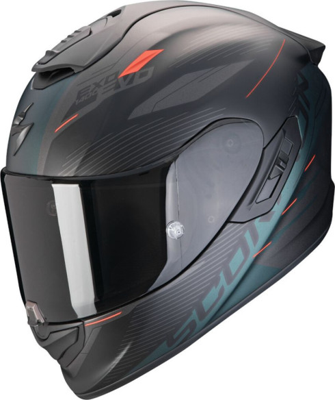 Casca Moto Full-Face EXO 1400 Evo 2 Air Luma Black Matt/Green 24