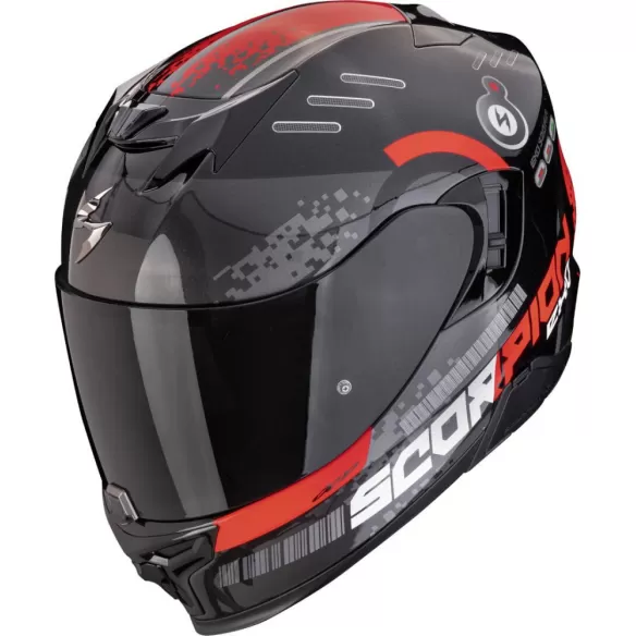Casca Moto Full-Face EXO 520 Evo Air Titan Metal Black/Red 24
