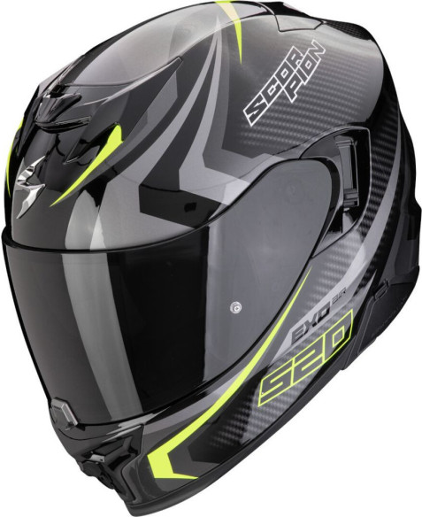 Casca Moto Full-Face EXO 520 Evo Air Terra Black/Silver/Yellow Fluo 24