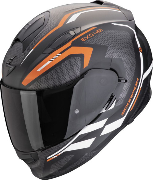 Casca Moto Full-Face EXO 491 Kripta Black Matt/Orange 24