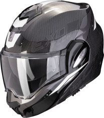 Casca Moto Flip-Up Exo Tech Evo Carbon Rover Black/White 24