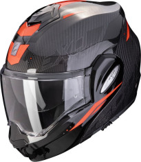 Casca Moto Flip-Up Tech Evo Carbon Rover Black/Red 24