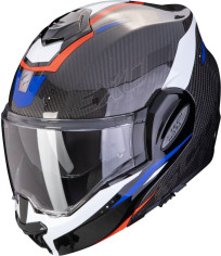 Casca Moto Flip-Up Exo Tech Evo Carbon Rover Black/Red/Blue 24